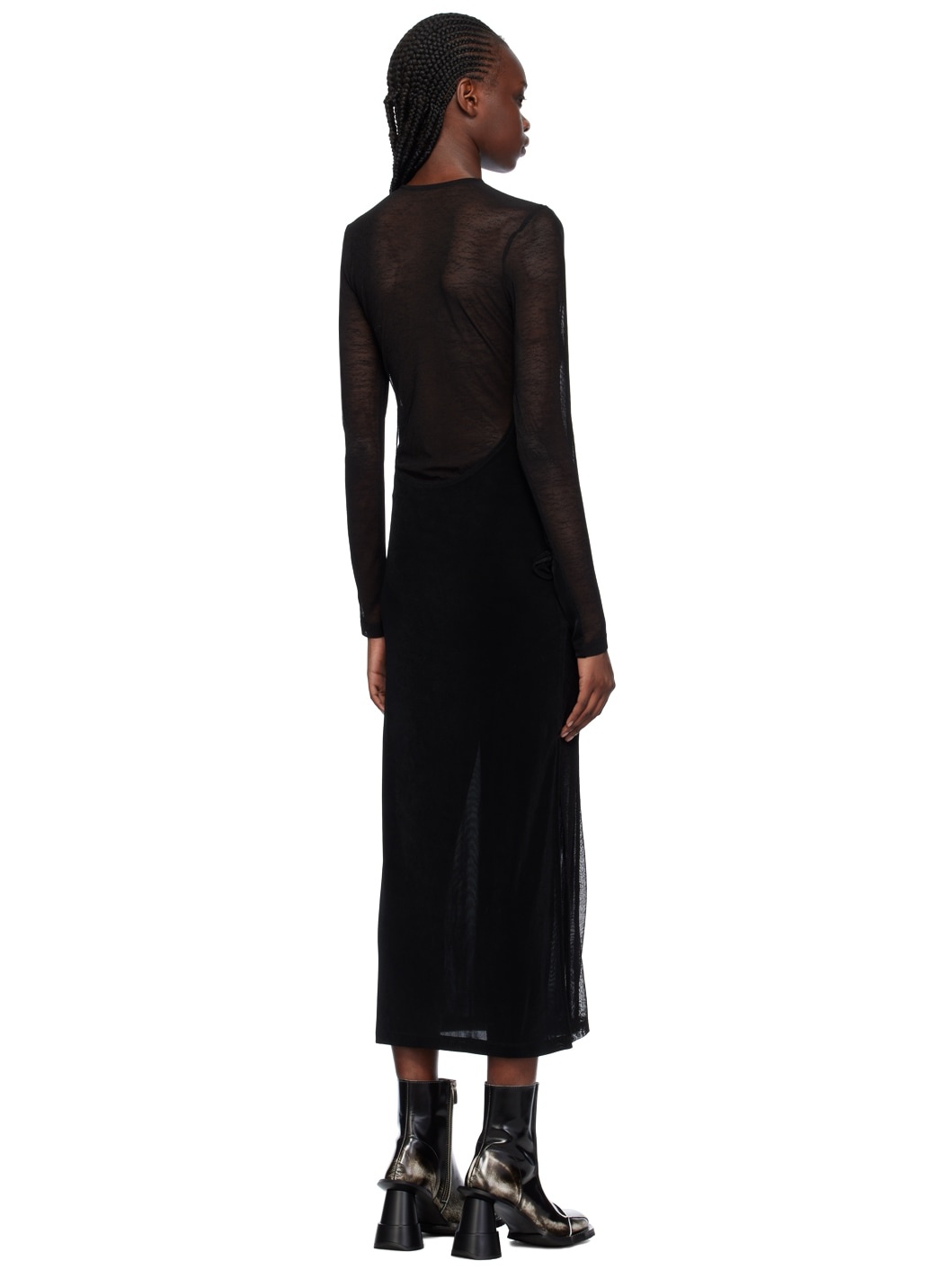 Black Ribbon Maxi Dress - 3