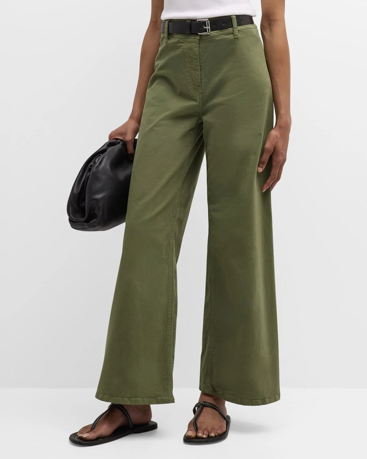 Megan Brushed Stretch Wide Leg Pants - 1