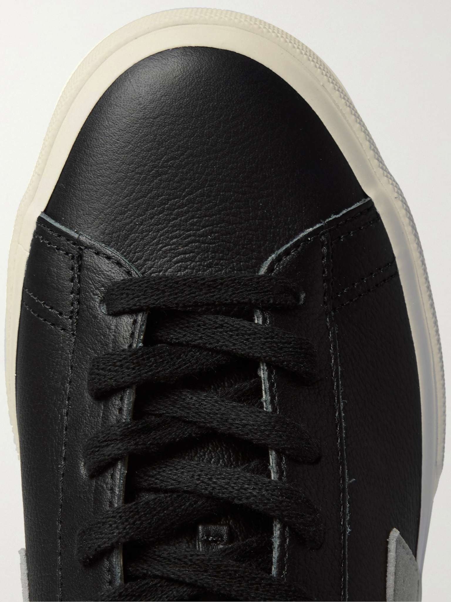 Campo Suede-Trimmed Leather Sneakers - 6