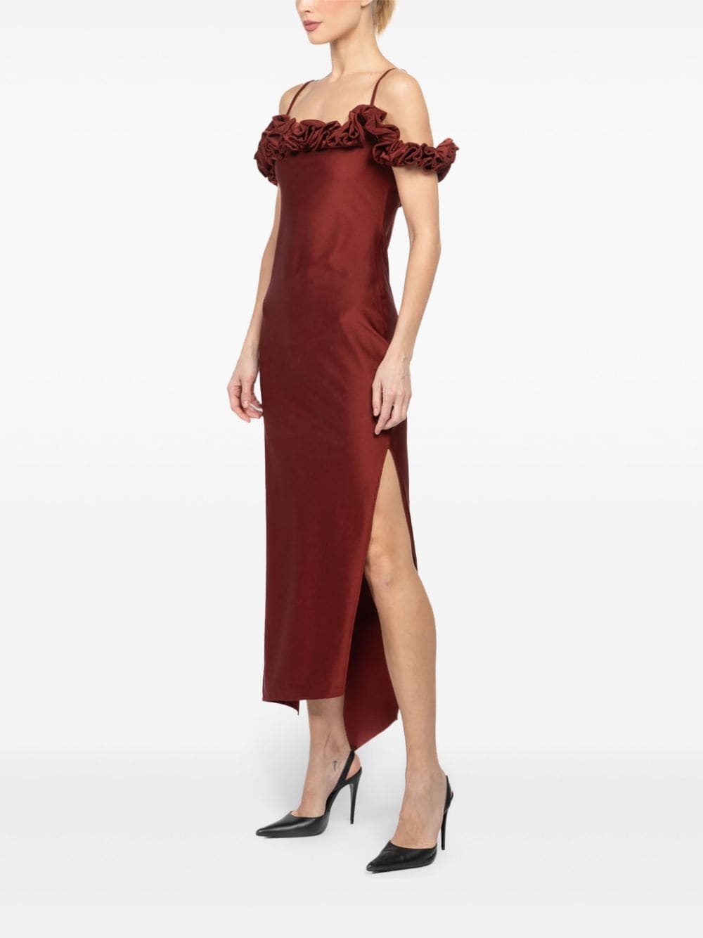 ruffled midi dress - 3