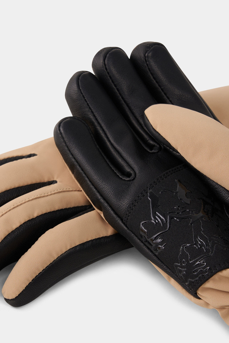 BOGNER Hilla Gloves in Camel/Black outlook