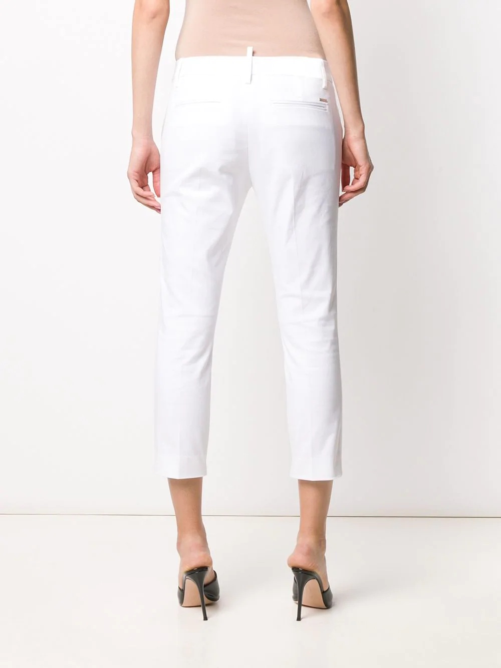 slim-fit cropped trousers - 4