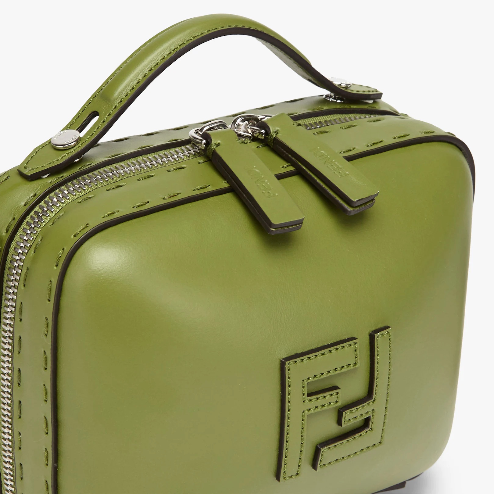 Green leather mini-bag - 5