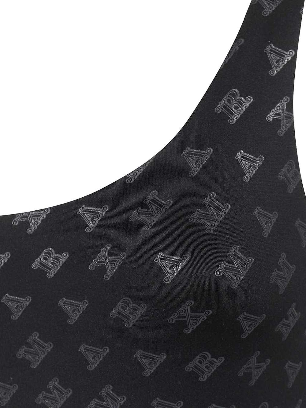 logo-print one-shoulder swimsuit - 3