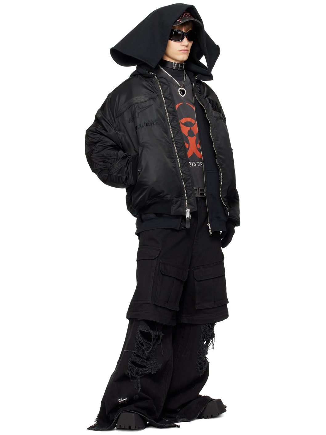 Black Privacy Hoodie - 5