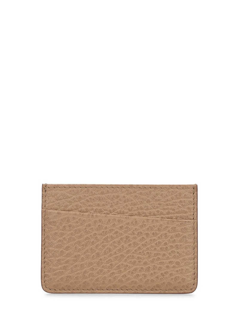 Grainy leather 3 card holder - 1