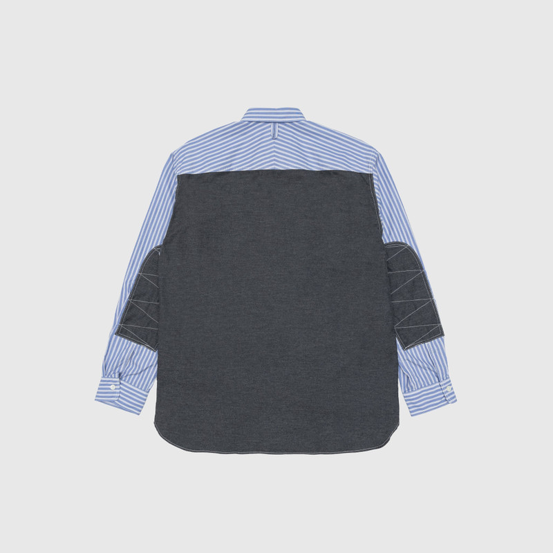 Junya Watanabe MAN COTTON STRIPED ELBOW PATCH SHIRT outlook
