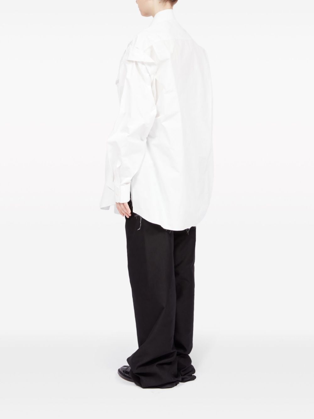 gathered poplin shirt - 6