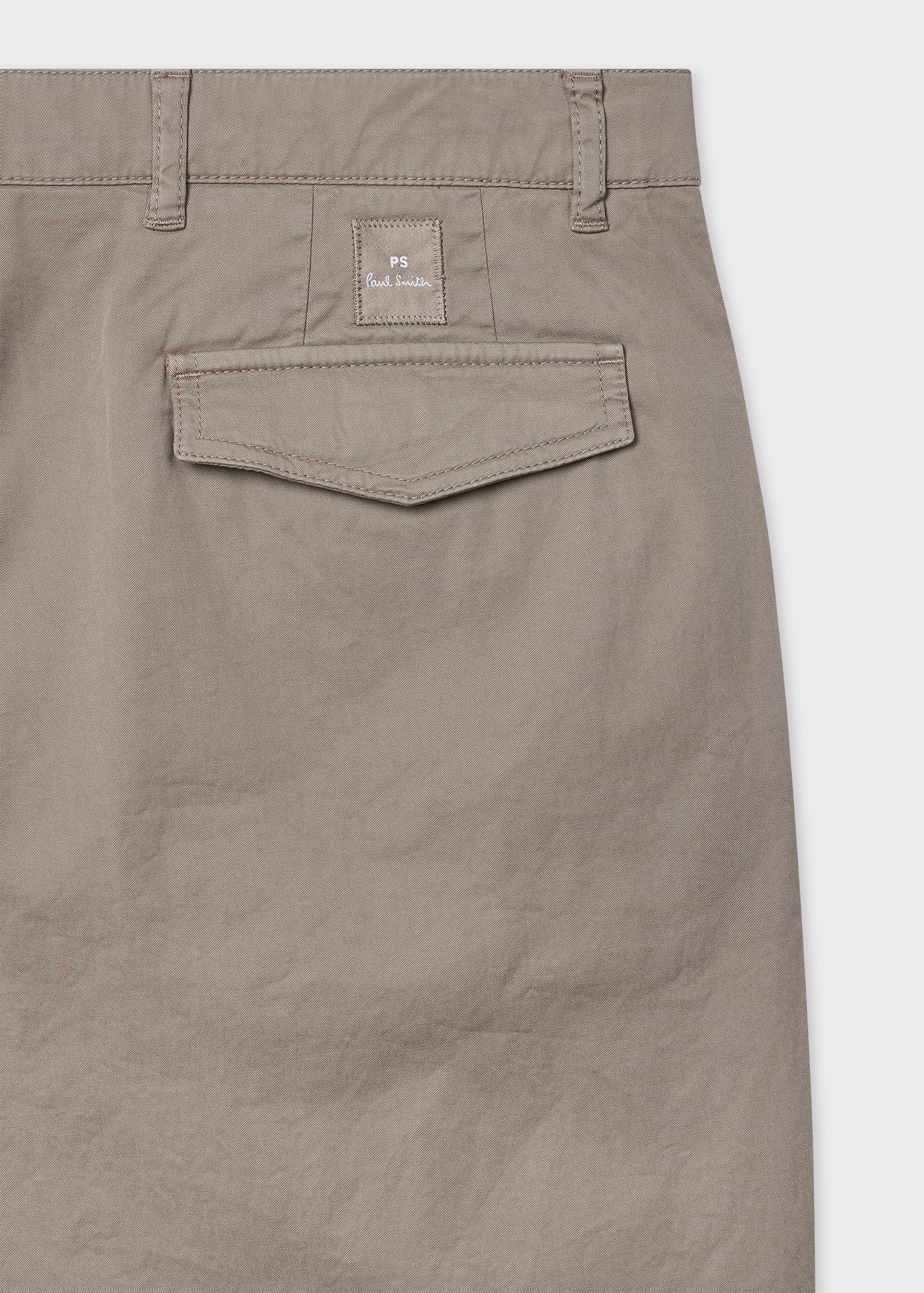 Tapered-Fit Taupe Stretch-Cotton Chinos - 2