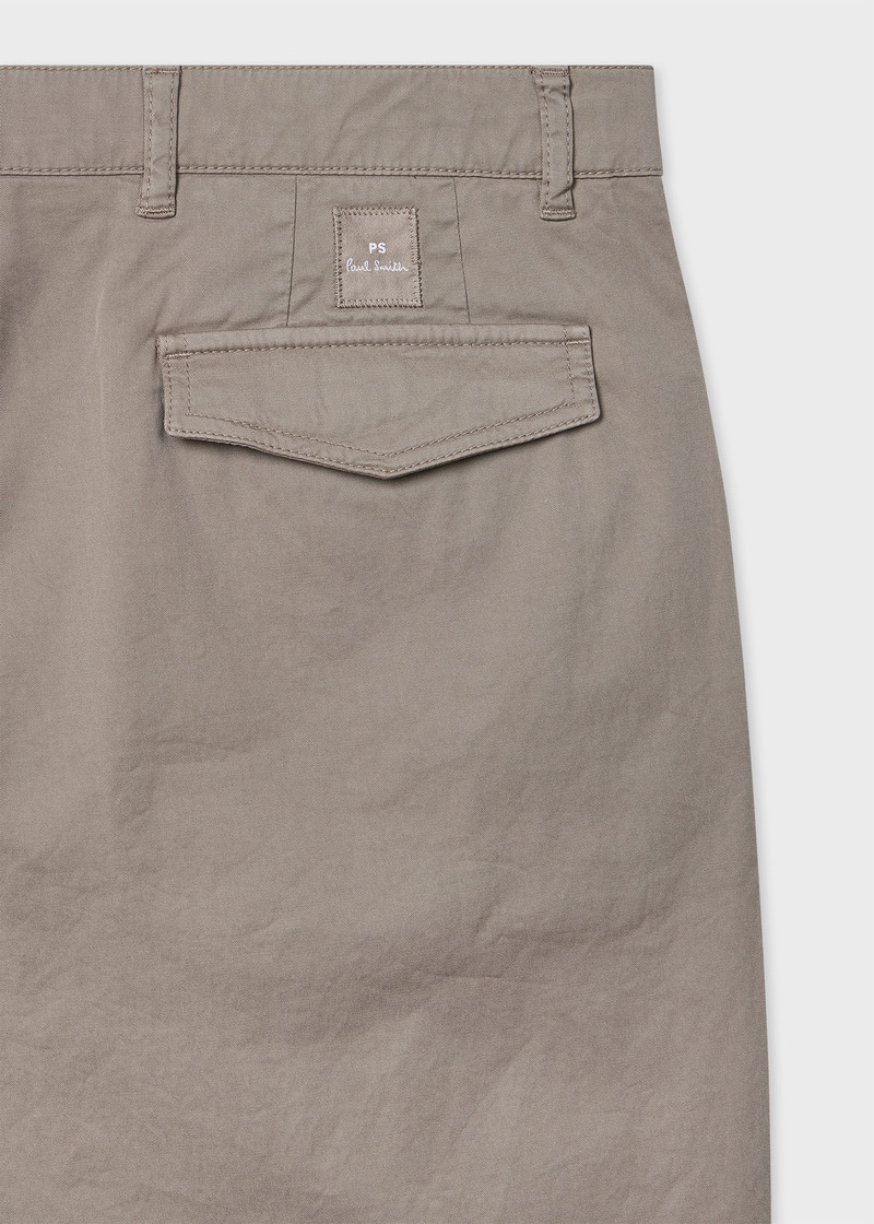 Paul Smith Tapered-Fit Taupe Stretch-Cotton Chinos outlook