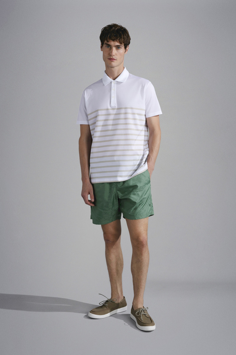 Paul & Shark COTTON PIQUÉ POLO SHIRT WITH STRIPED PATTERN outlook