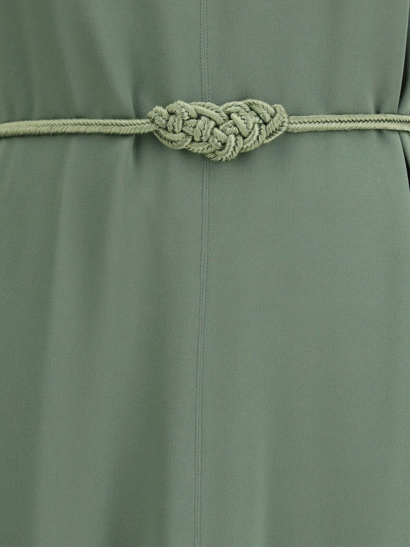 forte_forte V-neck rope-belt dress outlook