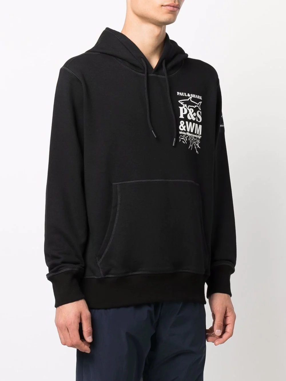 logo print hoodie - 3