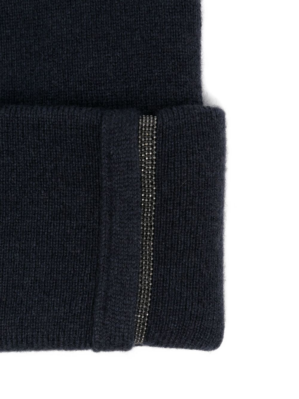 cashmere embellished beanie - 2