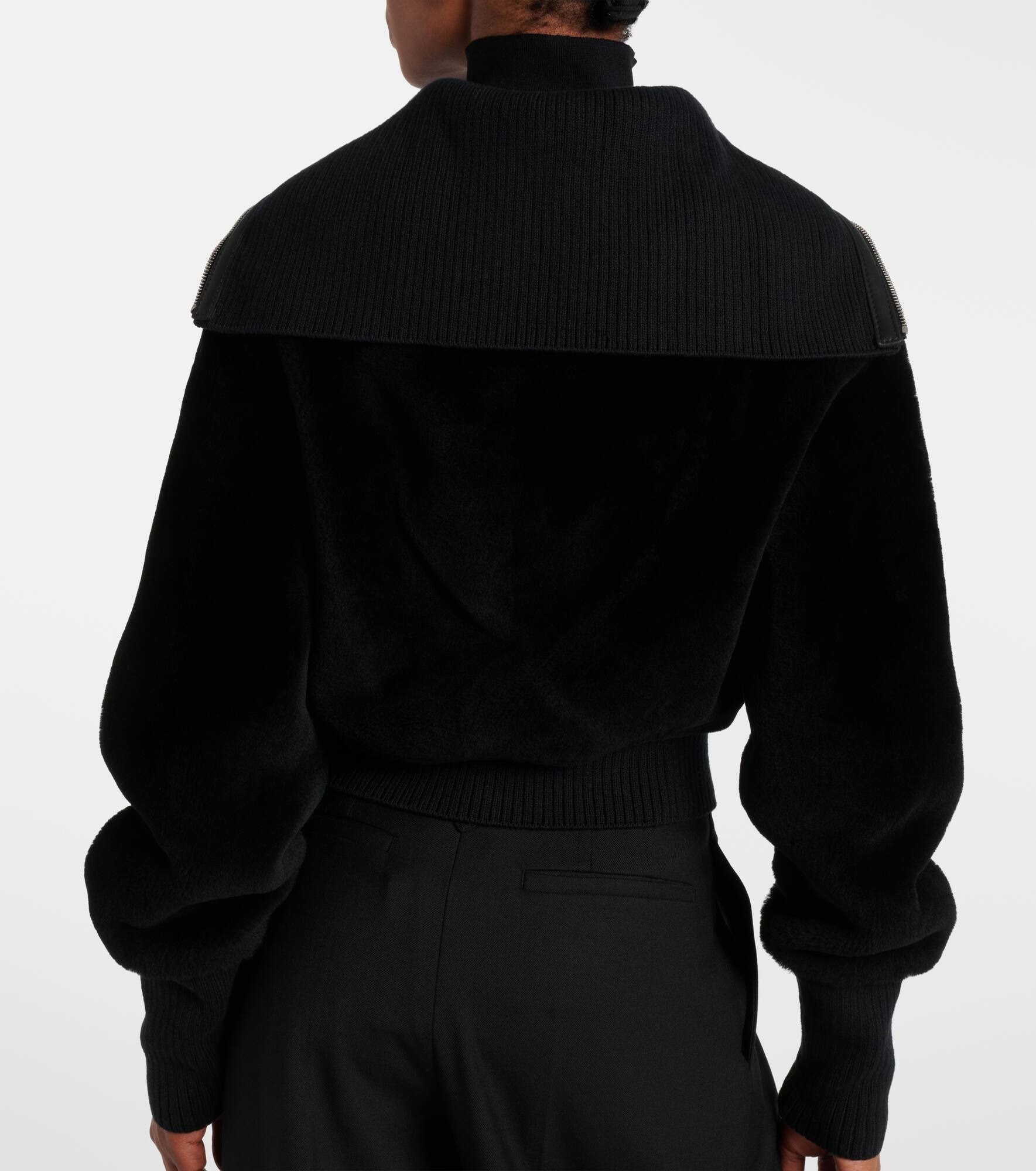 Shearling bomber jacket - 6