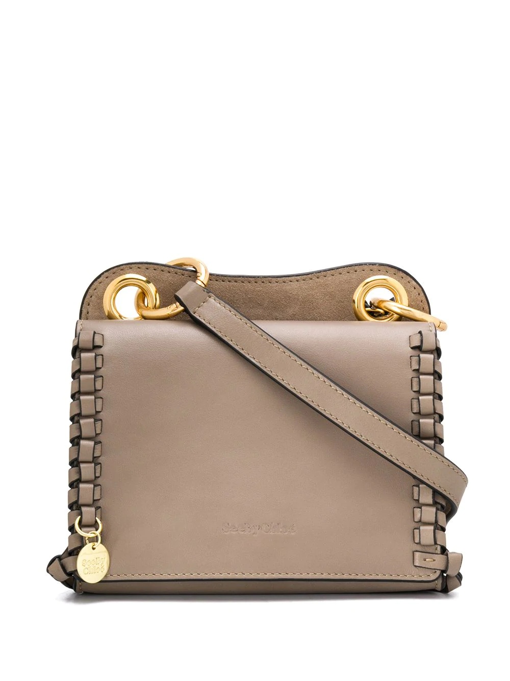 leather stitch bag - 1