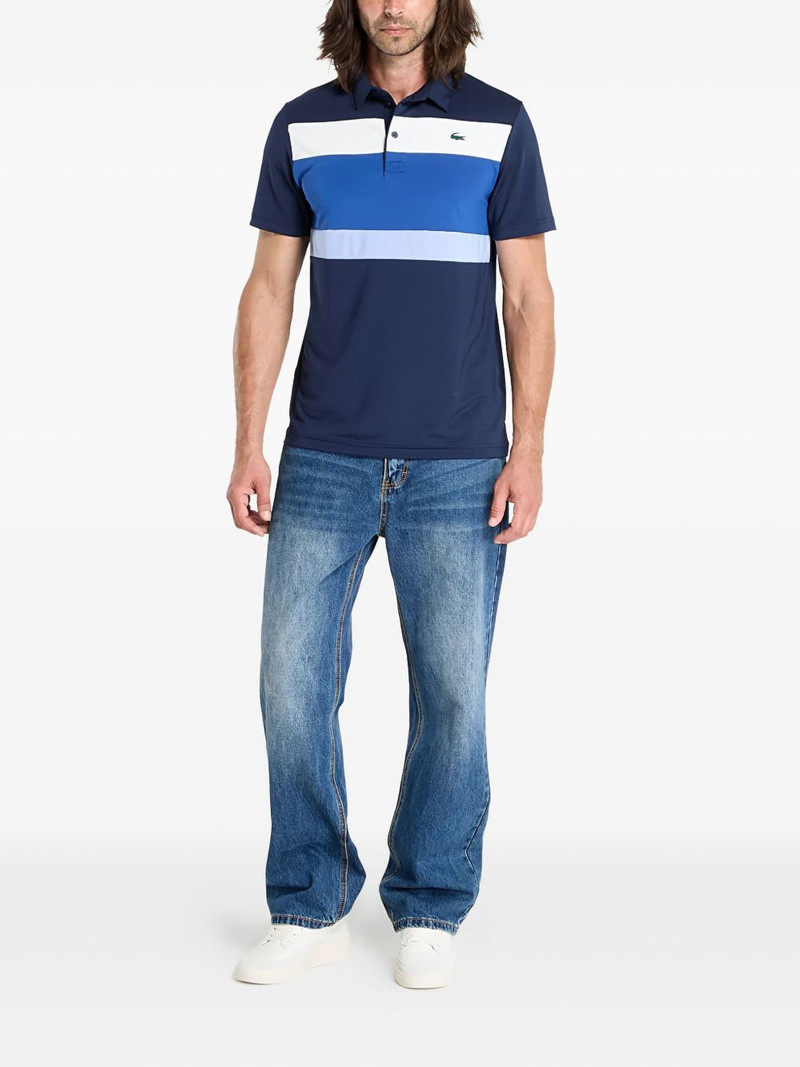 LACOSTE striped short-sleeve polo outlook