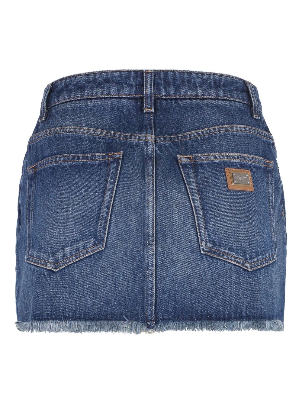 denim miniskirt - 2