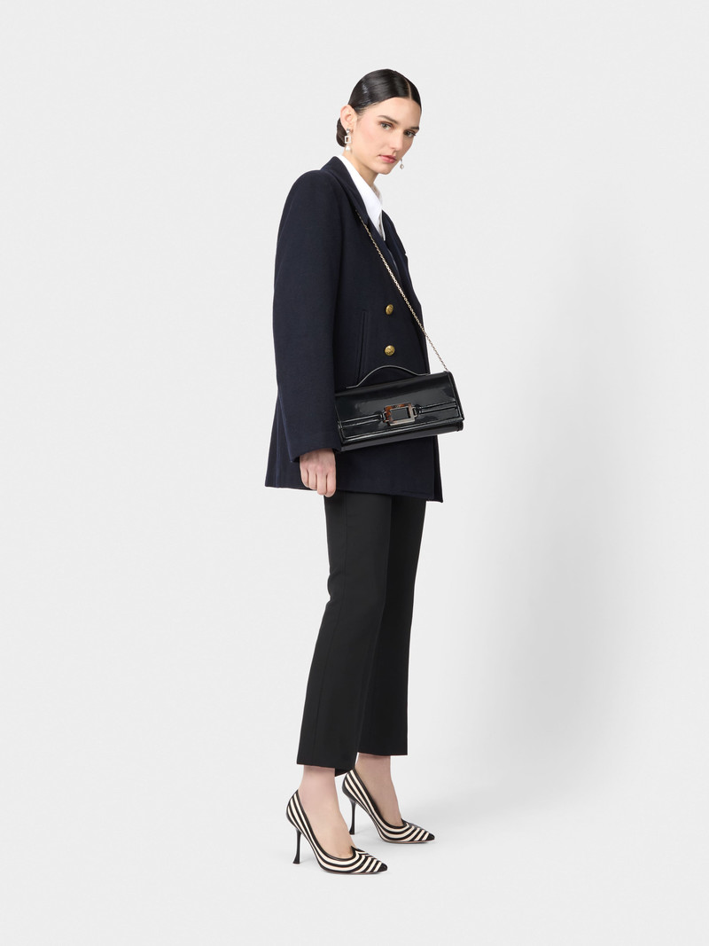 Belle Vivier Clutch in leather 7