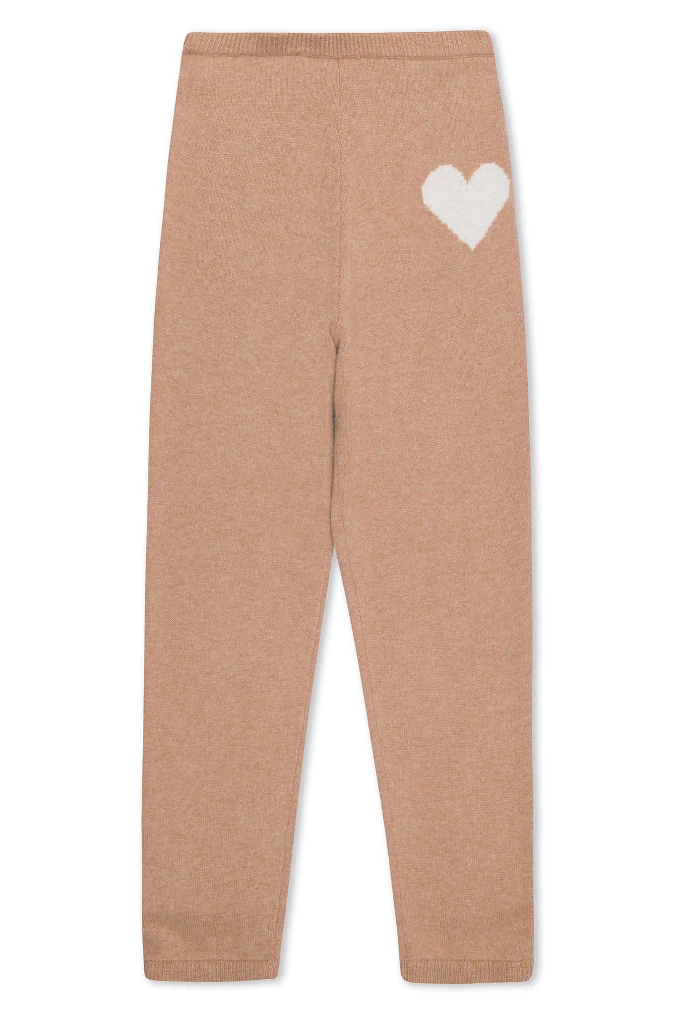 ALMONDINE CASHMERE HEART LOGO SWEATPANTS - 5