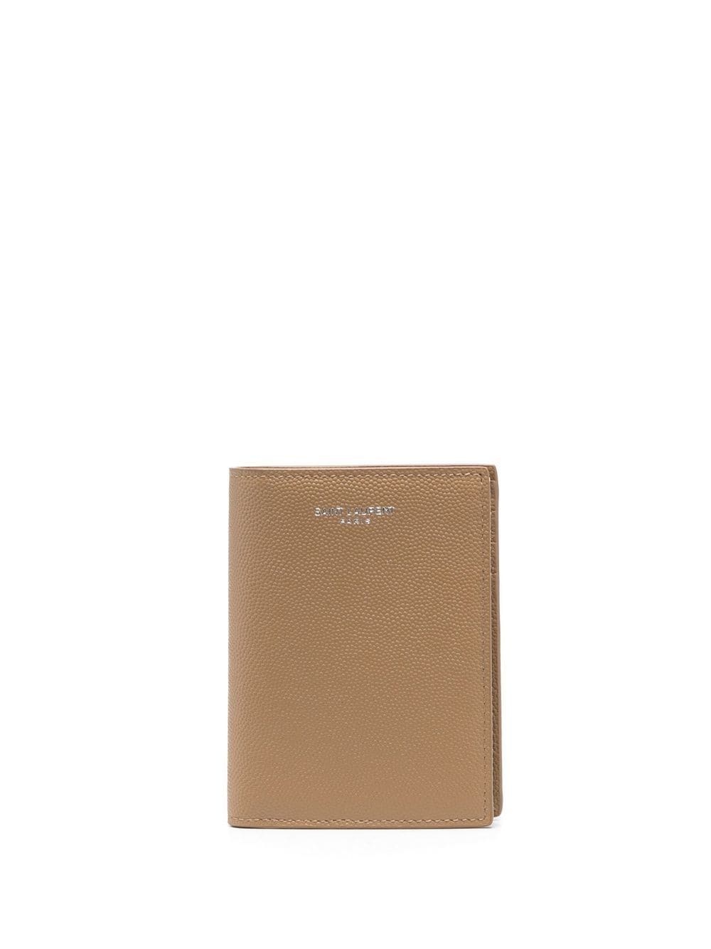 pebble leather wallet - 1