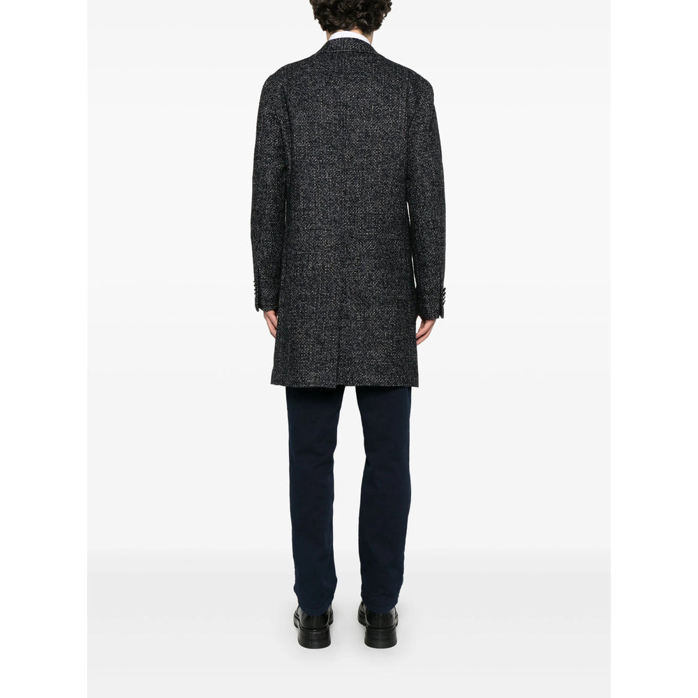 TAGLIATORE - Tagliatore Black Coats - Single Breasted Coats Men - 4