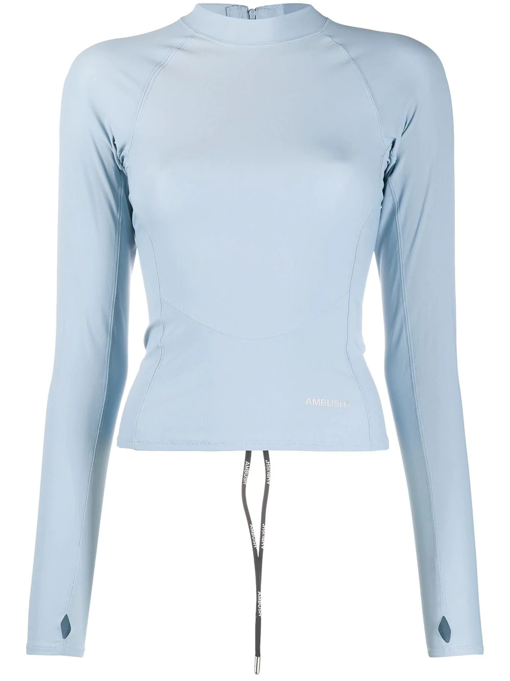 light blue scuba long-sleeve top - 1