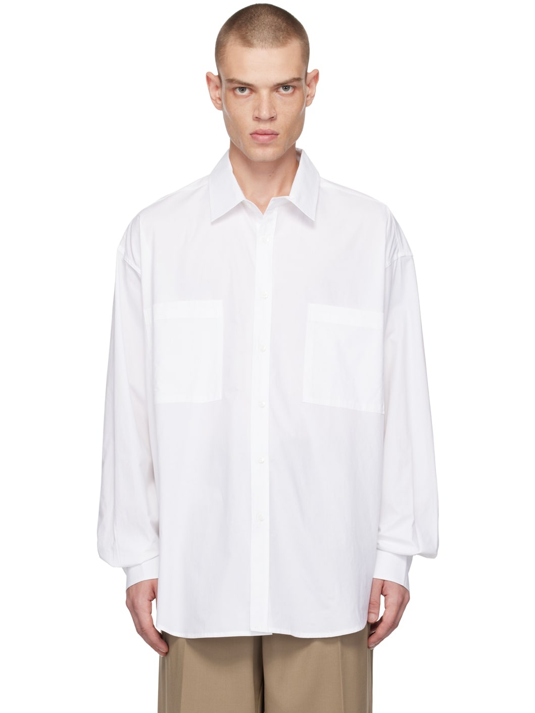 White Gus Oversized Shirt - 1