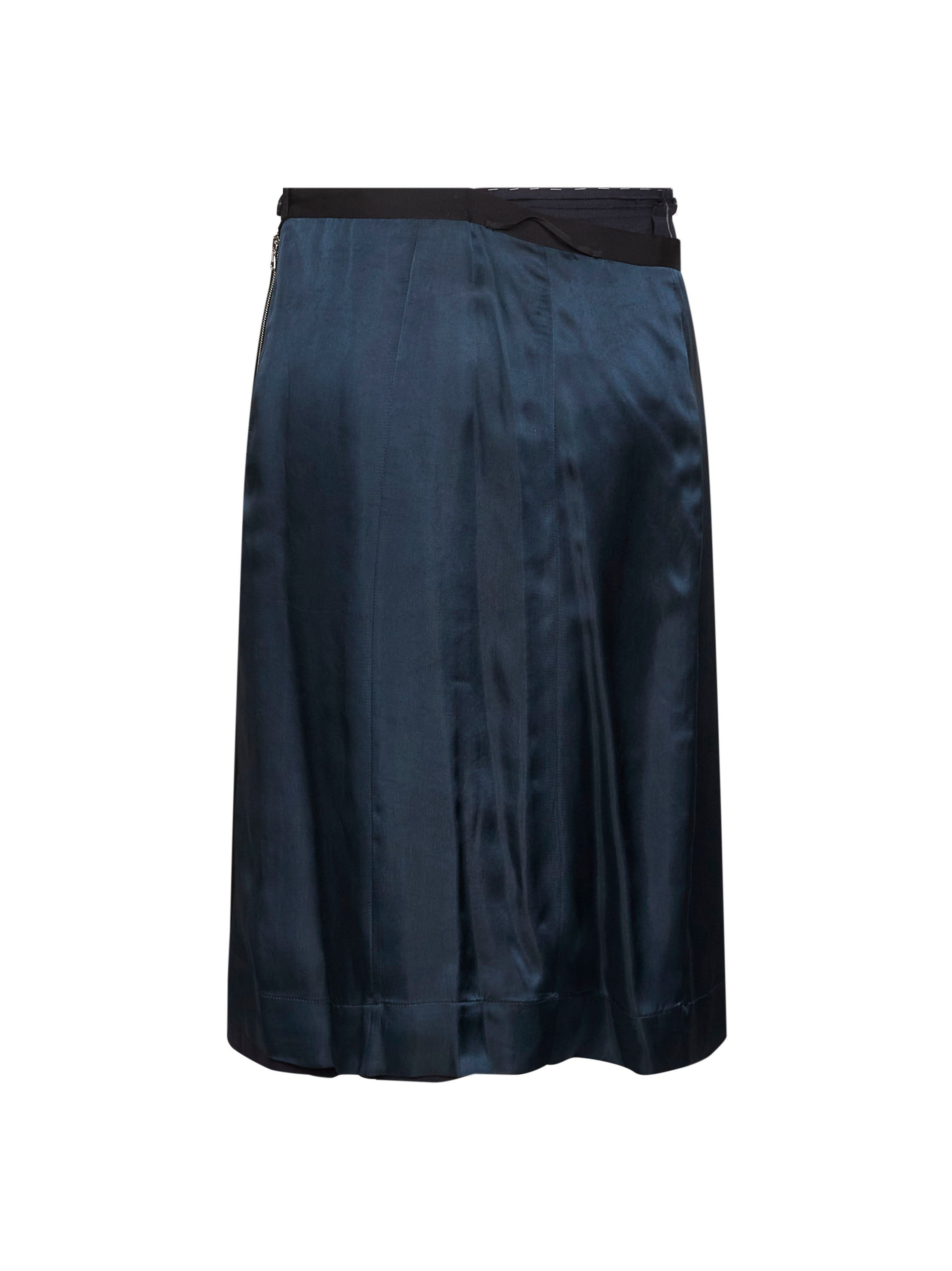 Contrasting panels midi skirt - 2