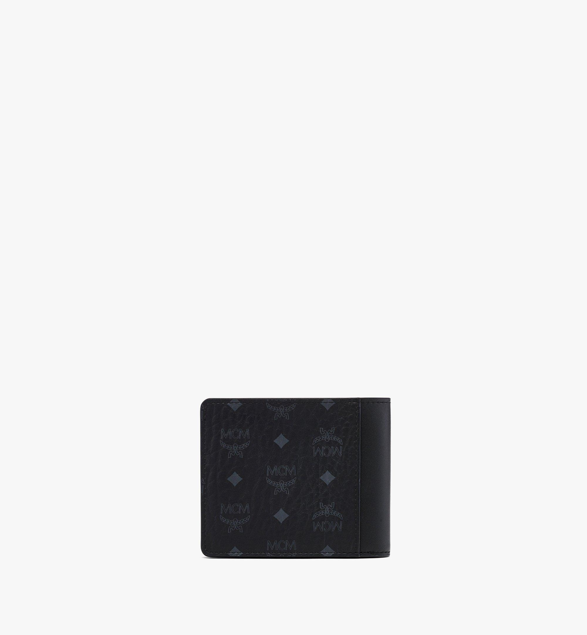 MCM Tech Bifold Wallet in Visetos Leather Mix - 3