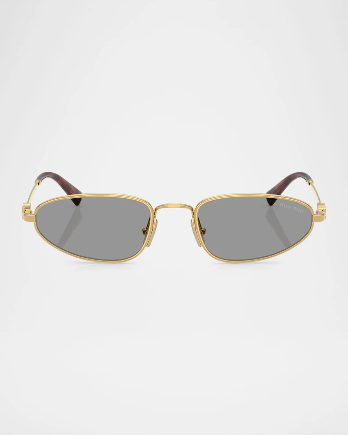 Logo Metal Oval Sunglasses - 1
