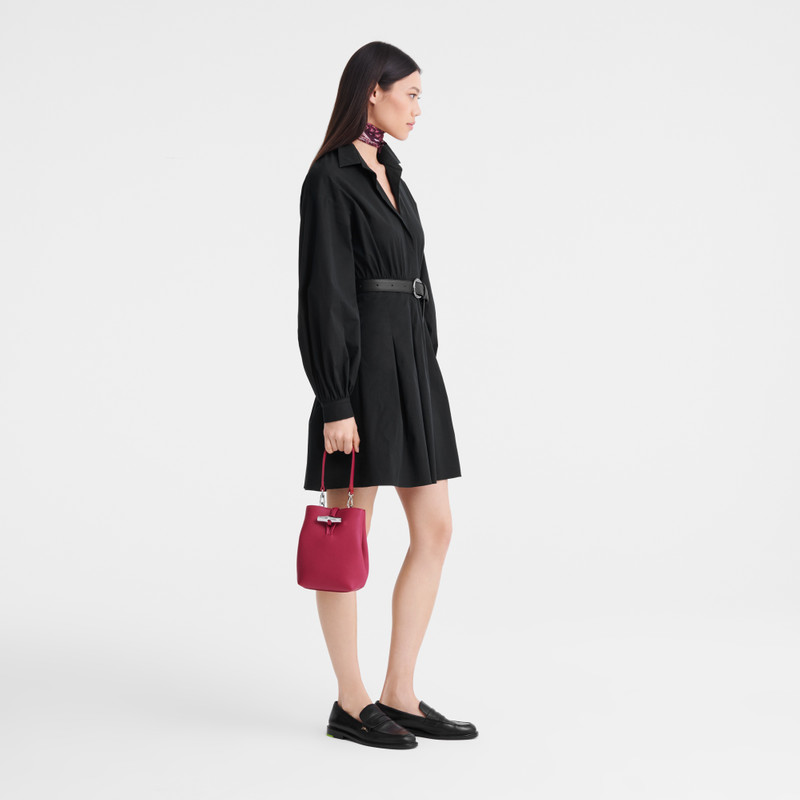 Longchamp Le Roseau XS Bucket bag Beetroot - Leather outlook