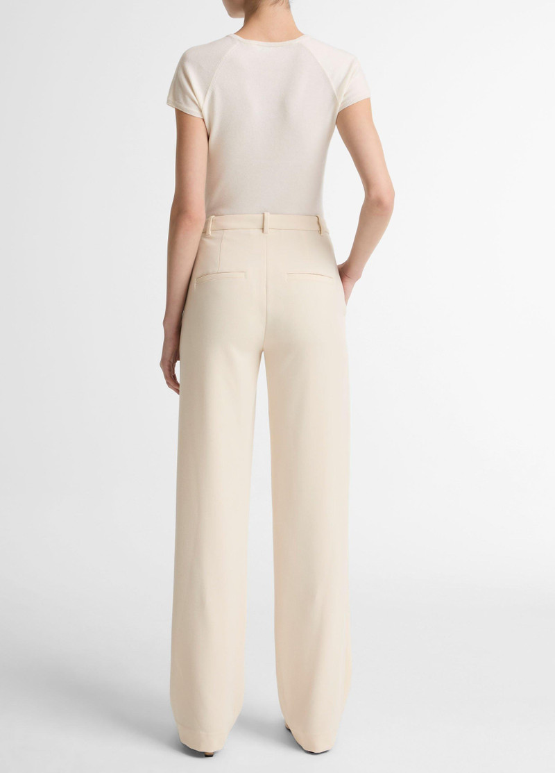 Vince Elsa High-Rise Crepe Straight-Leg Trouser outlook