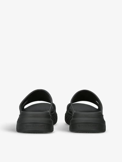 Givenchy Marshmallow logo-print rubber sliders outlook
