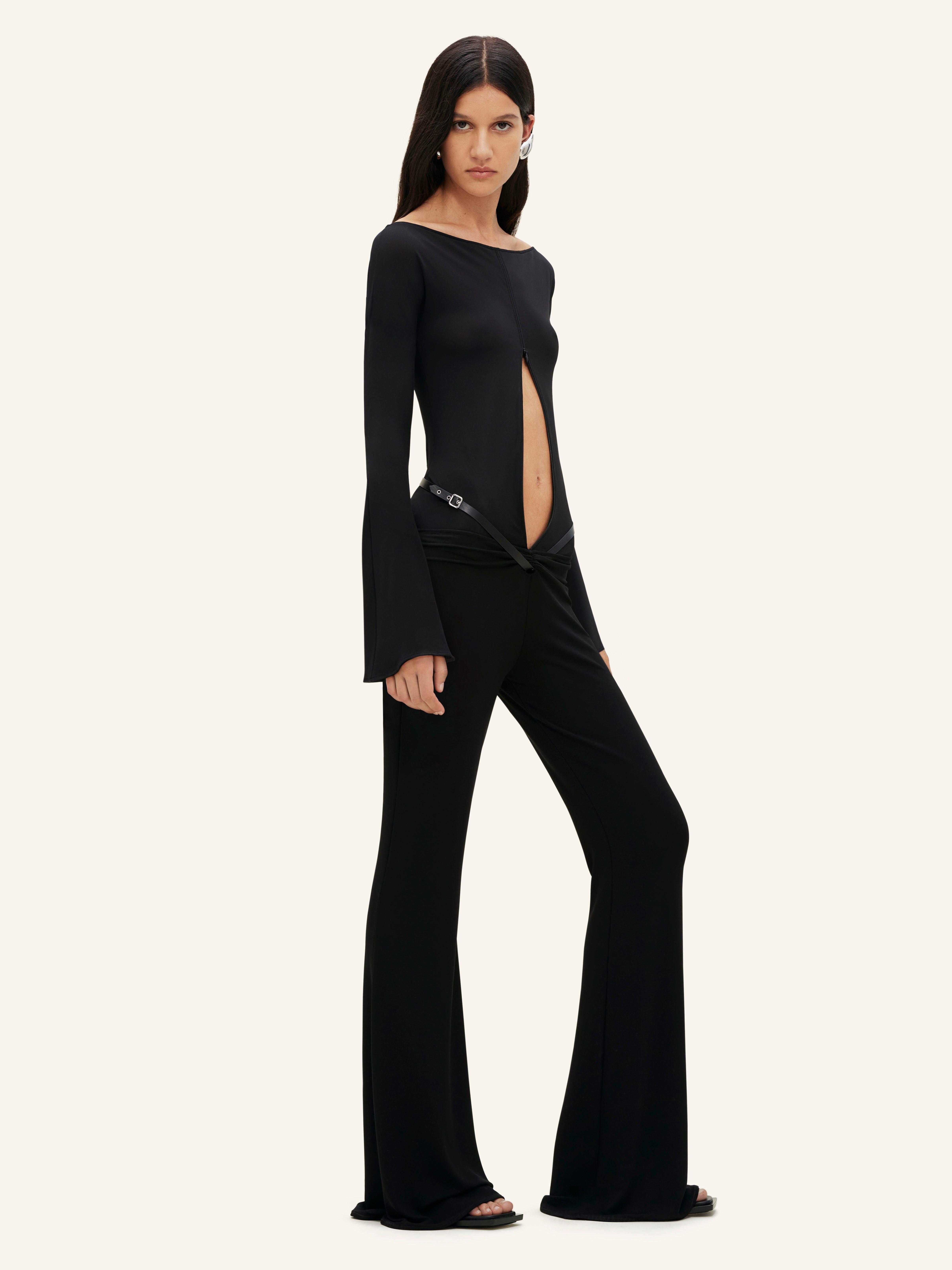 SLASH STRAP JERSEY PANTS - 3
