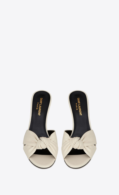 SAINT LAURENT bianca mules in smooth leather outlook