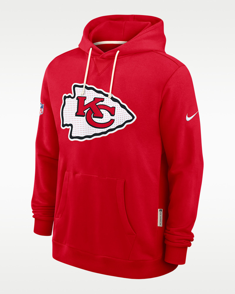 Kansas City Chiefs Initial Home Sideline Men's Nike Dri-FIT NFL Pullover Hoodie 1