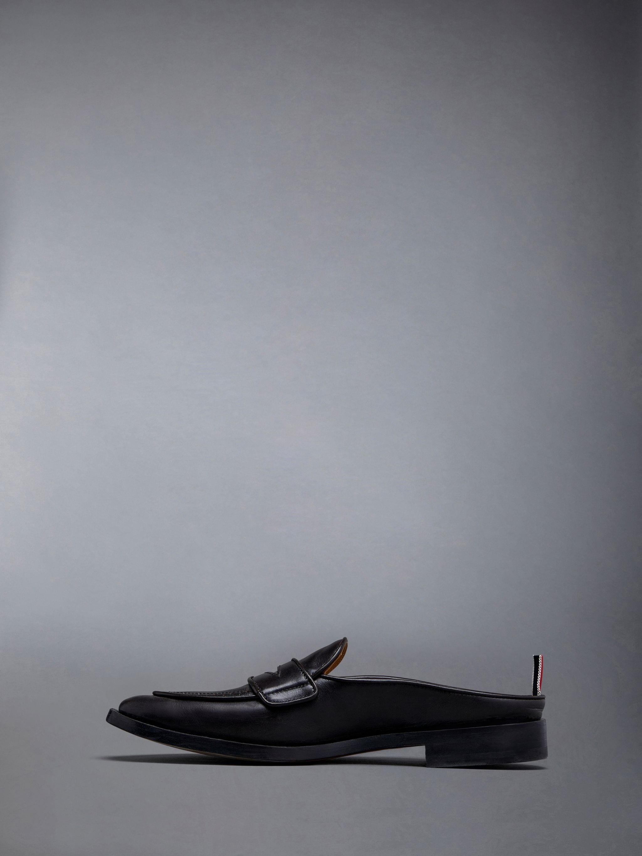 Box Calf Varsity Penny Loafer Mule - 3