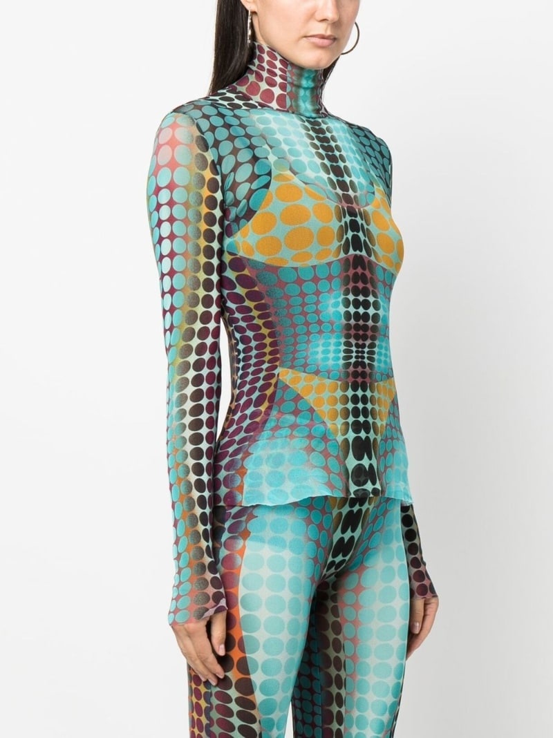 The Blue Dots Print Top - 3