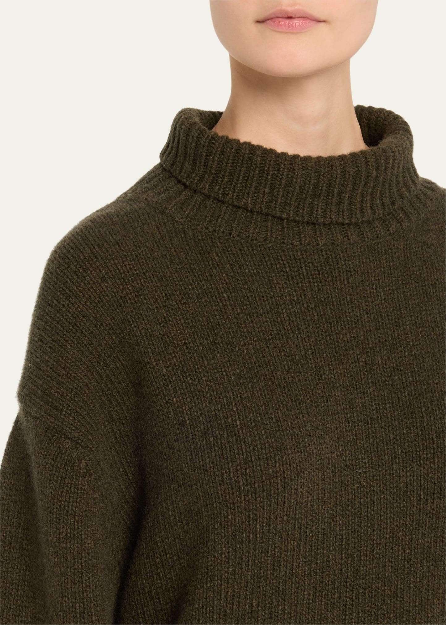 Omaira Funnel-Neck Wool Sweater - 5