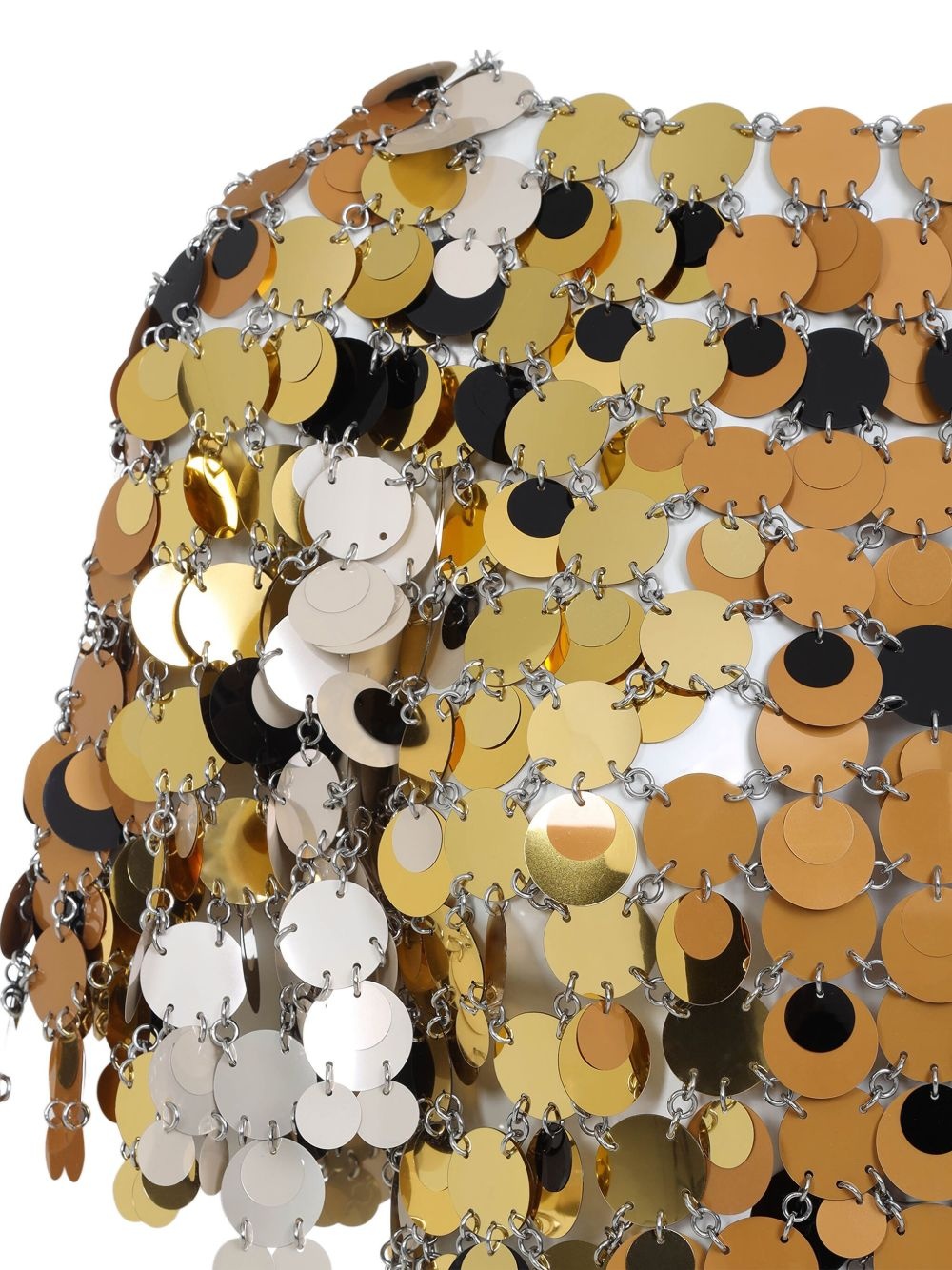 chainmail-embellished mini dress - 3