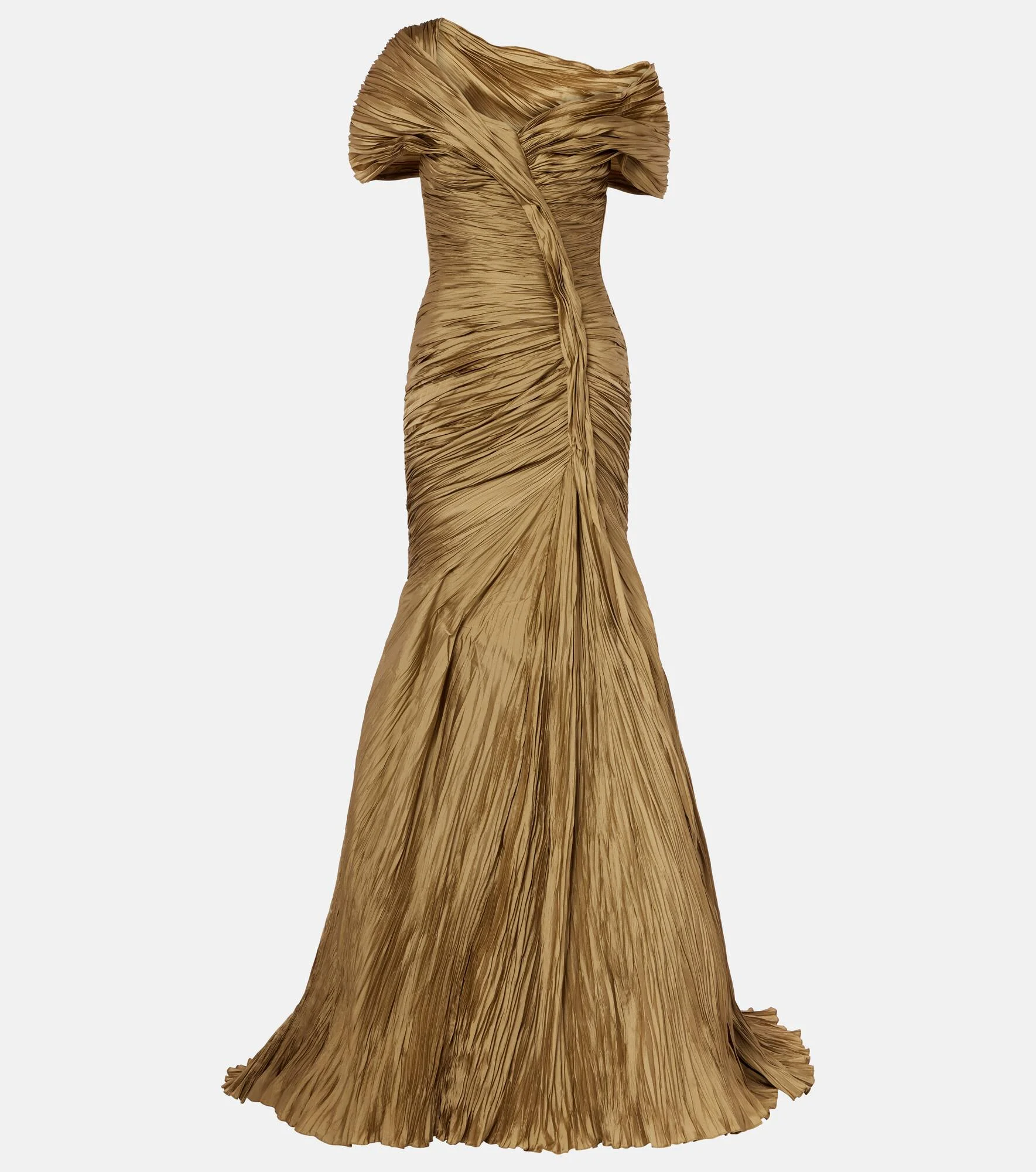 Off-shoulder bustier gown - 1