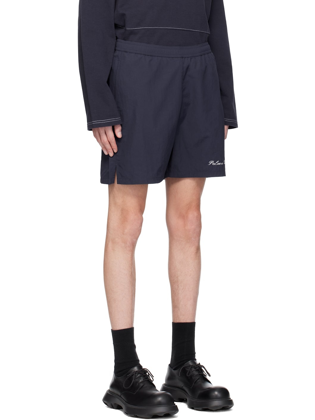 Navy Global Tennis Shorts - 2