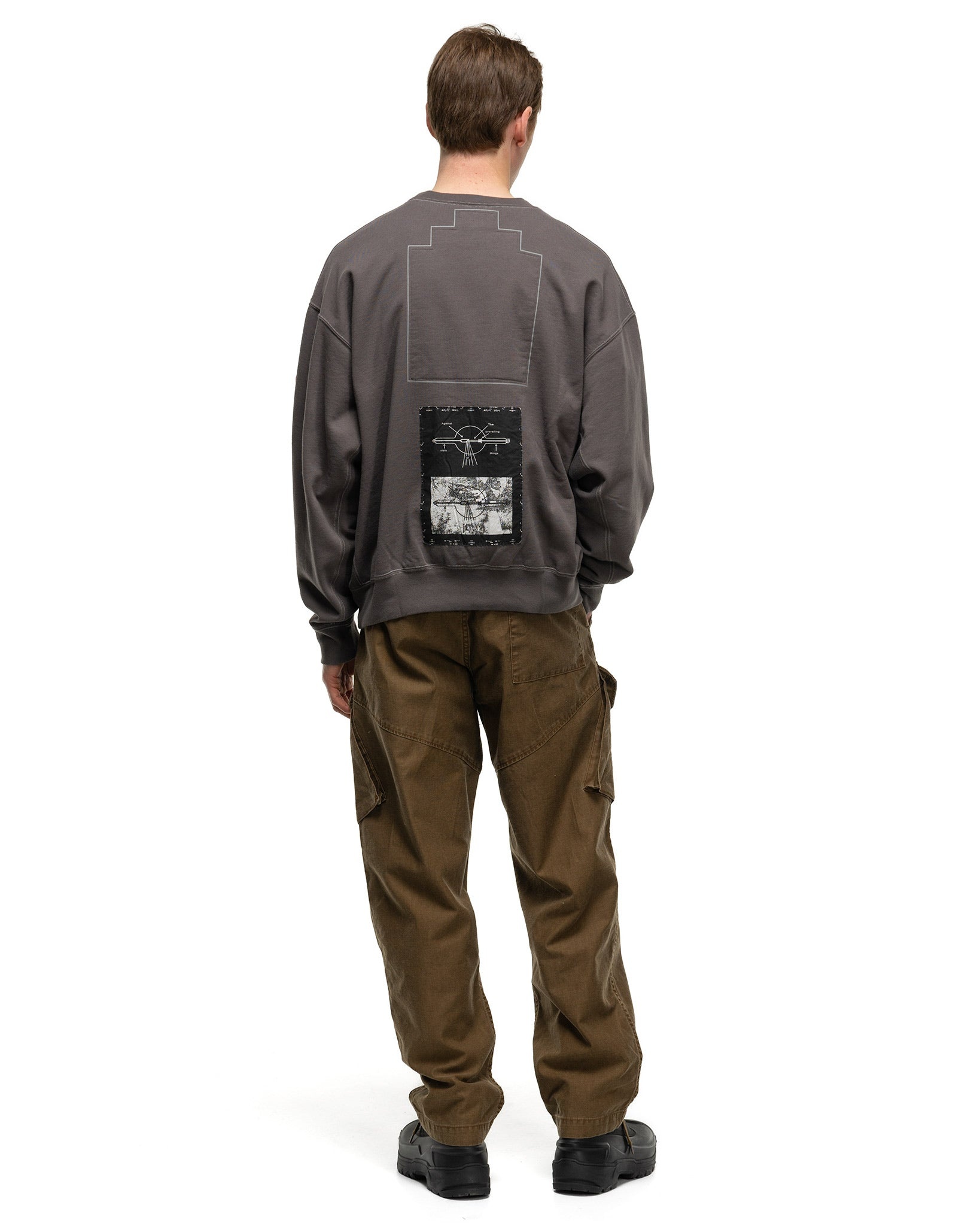 Inverter Crew Neck Charcoal - 3