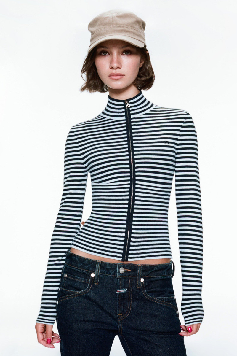 VLAD ZIP UP - BLUE STRIPE 3