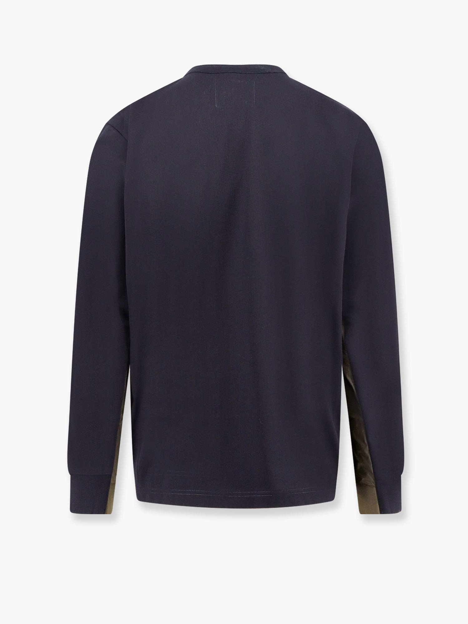 Sacai Men Cotton T-Shirt With Nylon Insert - 5