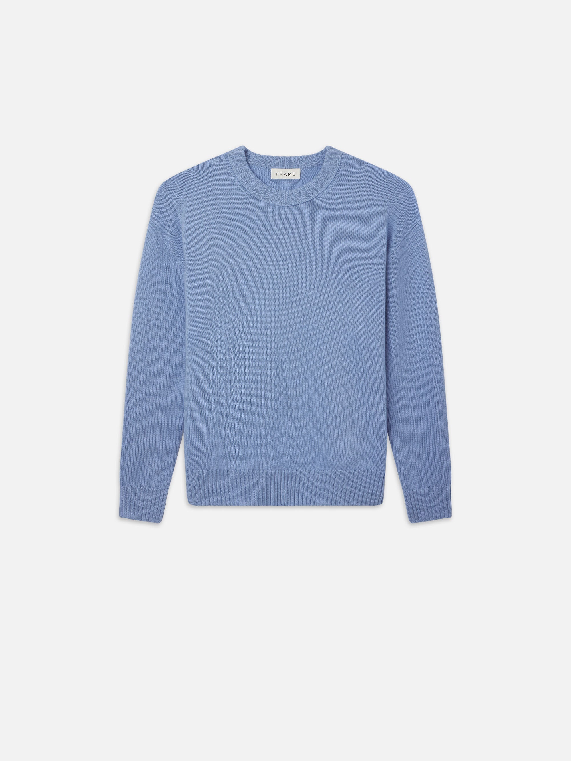 Cashmere Crewneck Sweater in Soft Blue - 1