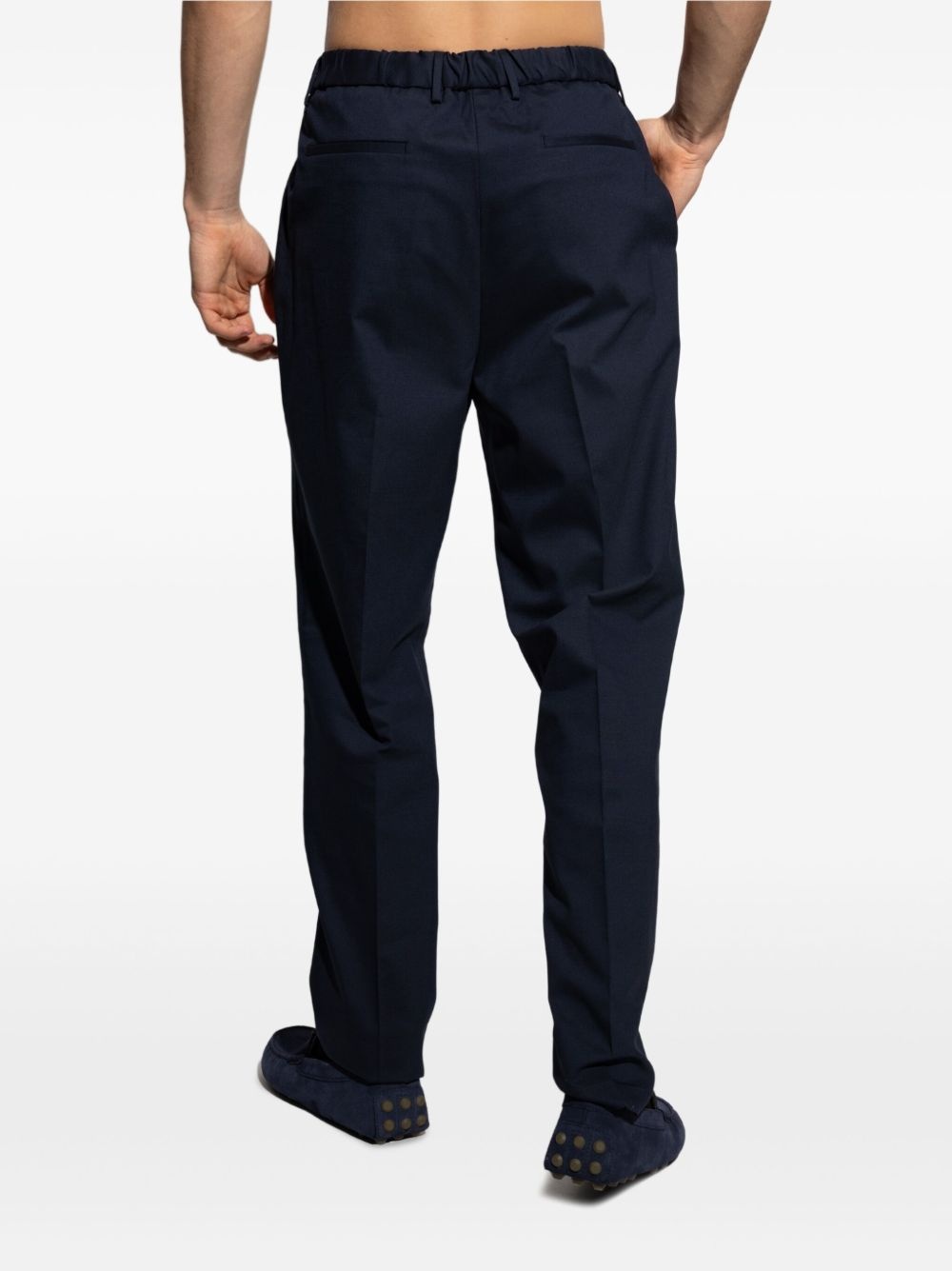elasticated-back trousers - 4