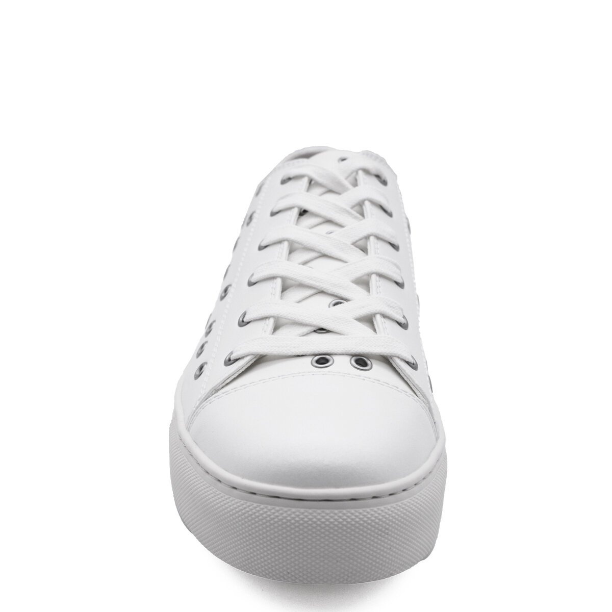 Eyelets Low Top Sneakers in White - 3