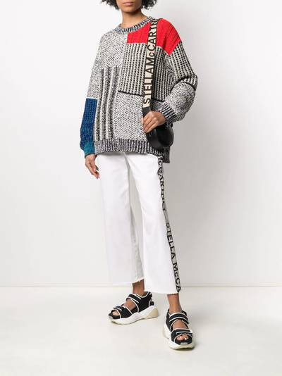 Stella McCartney mixed texture jumper outlook